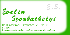 evelin szombathelyi business card